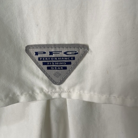 Columbia PFG Omni-Shade White Button-Up Shirt Size XL - Picture 10 of 11
